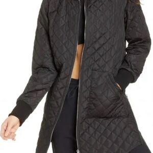 Zella Black Quilted thin Puffer Jacket